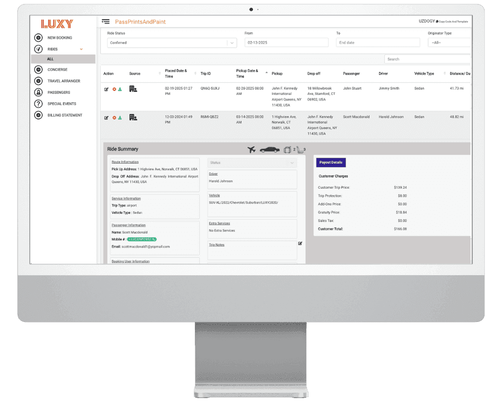 LUXY Ride- Your Corporate Ride Booking Solution